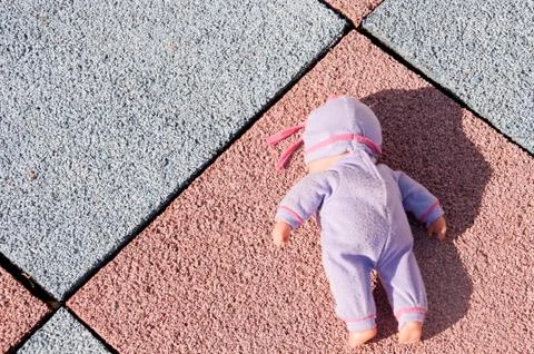 Abandoned doll Stock Photos