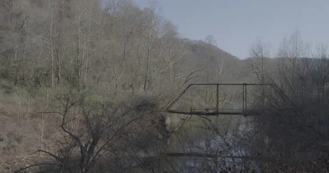 Abandoned Drawbridge (Side View) Stock Footage 169428147