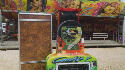 Abandoned empty amusement, theme park, no people. Stock Footage 161136217