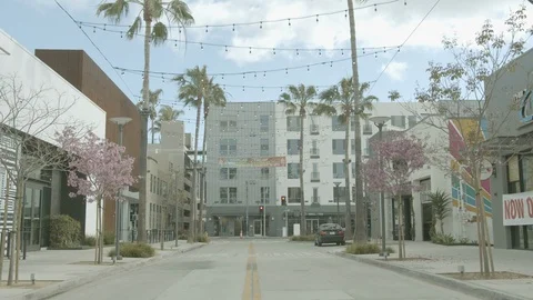 Abandoned empty city during coronavirus quarantine. Raw color 스톡 동영상 127120434
