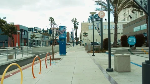 Abandoned empty city during coronavirus quarantine Stock Footage 127120467