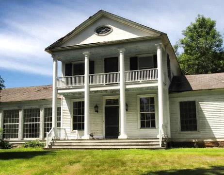 Abandoned empty old mansion Stock Photos