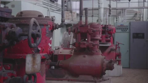 Abandoned Engine Room Stock Footage 219447164