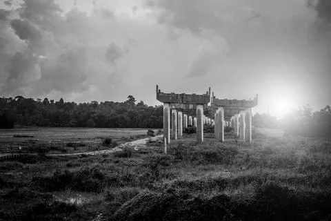 An abandoned expressway Foto stock