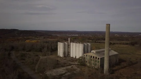 Abandoned Factory 4 Stock Footage 87423206