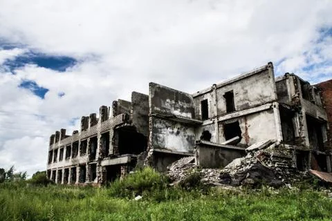 Abandoned factory bomb Stock Photos