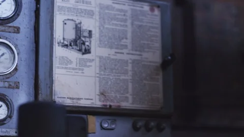 Abandoned Factory Dials and Knobs Stock Footage 107952277