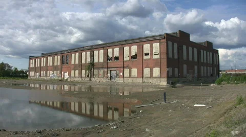 Abandoned Factory. Stock Footage