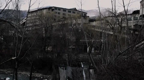 Abandoned factory Stock Footage 24718114