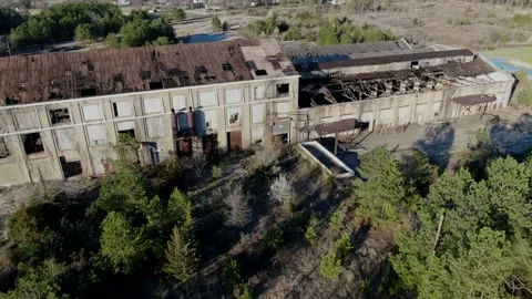 Abandoned Factory Stock Footage 149949205