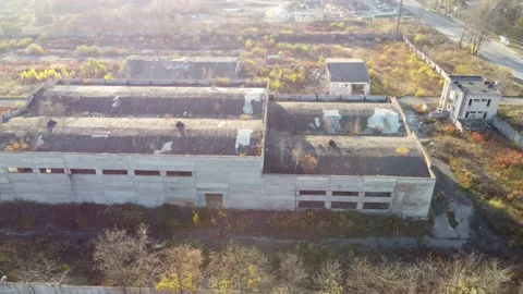 Abandoned factory Stock Footage 164334018