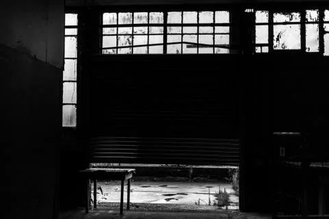 Abandoned Factory Shutter Stock Photos