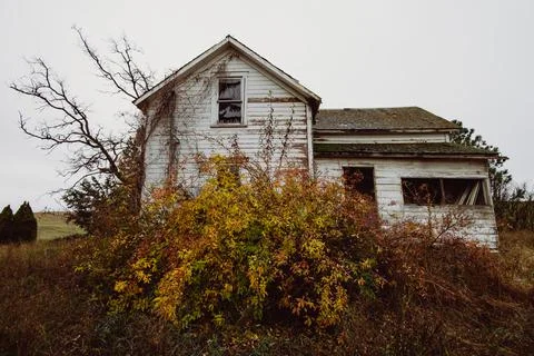 Abandoned In Fall Colors Fotos de archivo