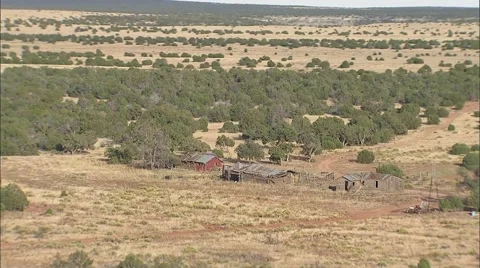 Abandoned Farm House Stock Footage 40686342