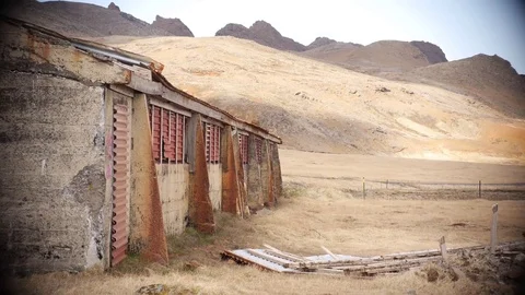 Abandoned farm in the mountains Stock Footage 84993734
