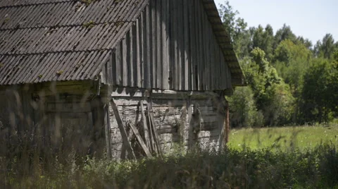 Abandoned farmhouse Stock Footage 60659362