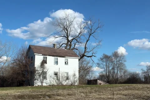 Abandoned Farmhouse Stock Footage 172316257