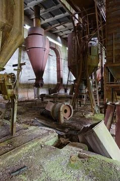 Abandoned feed mill in exclusion zone of Chernobyl, Belarus Фото