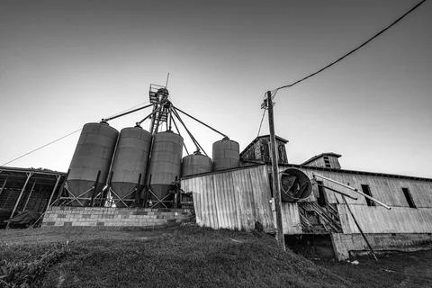 Abandoned Feed Mill Stock Photos