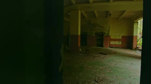 Abandoned Fire Station Interior in Chernobyl Exclusion Zone Stock Footage 316910592