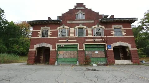 Abandoned Firehouse Video stock 13244169