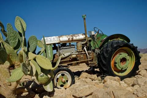 Abandoned Fordson tractor at Solitaire, Namibia, Southern Africa Stock Photos