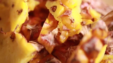 Abandoned fruit pineapple peel (6) Video stock 202234152