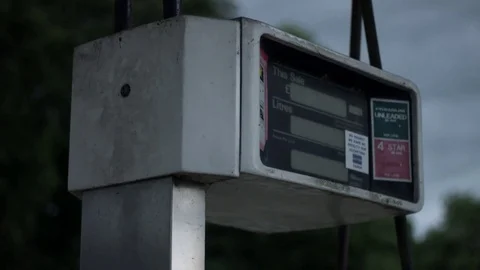 Abandoned fuel counter Stock Footage 81442216