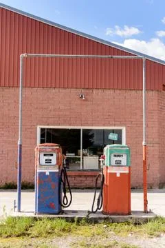 Abandoned Fuel Pump Stock Photos