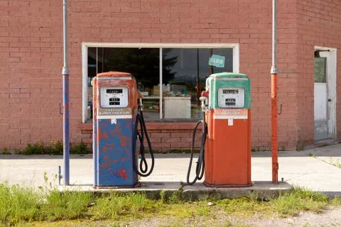 Abandoned Fuel Pump Stock Photos