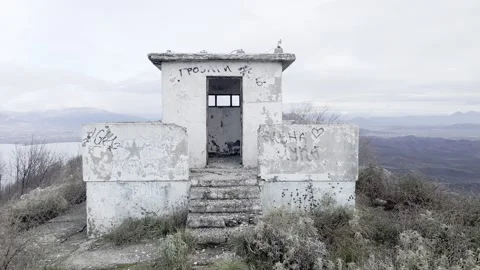 Abandoned gatehouse Video stock 266437058