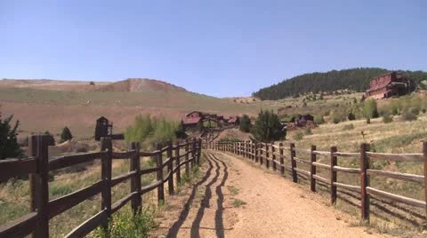 Abandoned gold mine Stock Footage 11102922