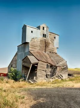 Abandoned Grain Elevator Near Pullman Stock Photos