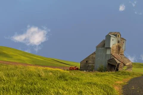 Abandoned Grain Elevator Stock Photos