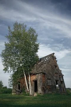 Abandoned haunted house Stock Photos
