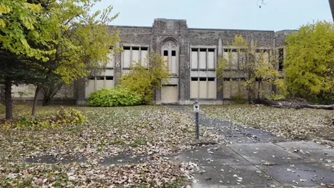 Abandoned High School Video stock 323763192
