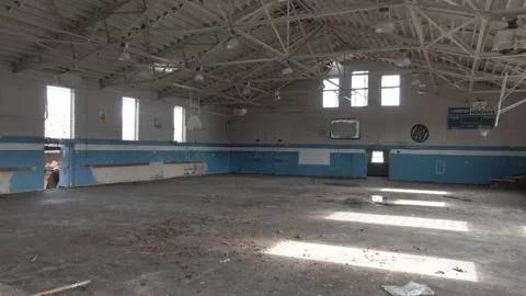 Abandoned High School Gym Video stock 259734868