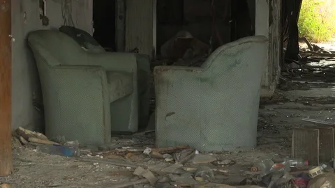 Abandoned home interior Stock Footage 84509244