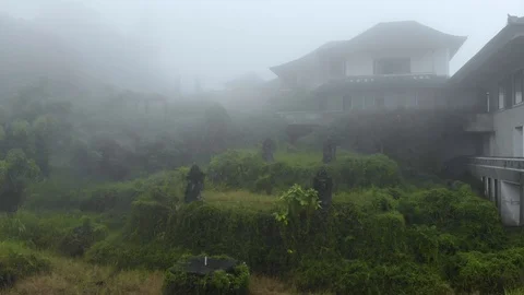 Abandoned hotel on Bali Stock Footage 96328449