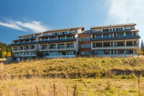 Abandoned hotel on the Stock Photos