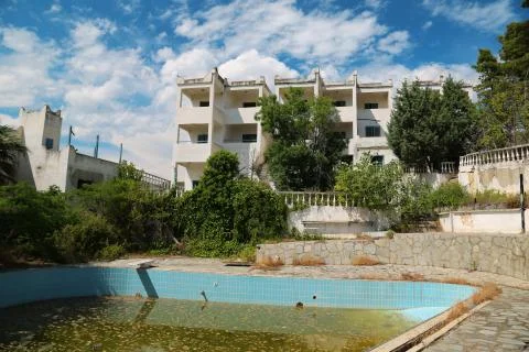 Abandoned hotel Foto stock