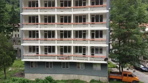 Abandoned hotels. Stock Footage 168557250