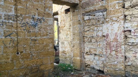 Abandoned house. 4k. Stock Footage 82376349