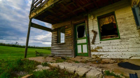 Abandoned House 4K Timelapse Stock Footage 22959035