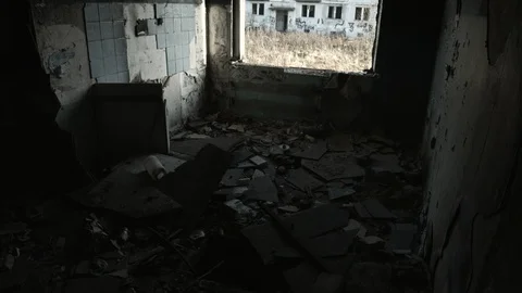 Abandoned house. Apocalypse. 스톡 동영상 97900154
