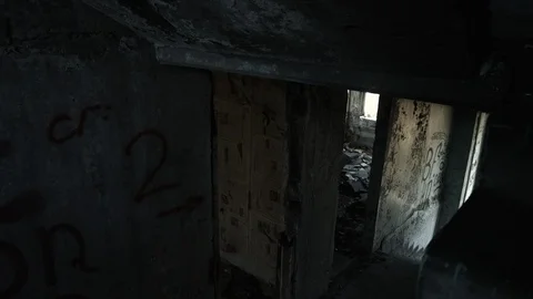 Abandoned house. Apocalypse. Video stock 97907495