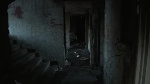 Abandoned house. Apocalypse. 스톡 동영상 97907677