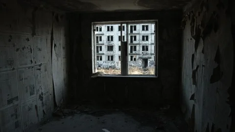 Abandoned house. Apocalypse. Stock Footage 97907847