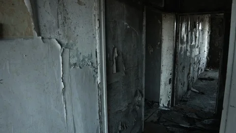 Abandoned house. Apocalypse. Stock Footage 97909207