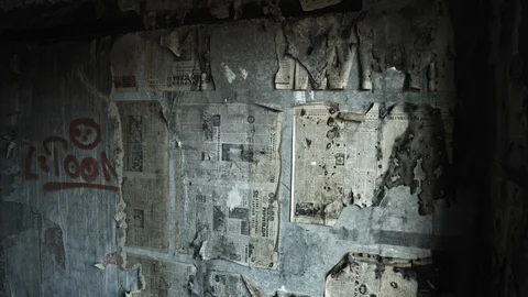 Abandoned house. Apocalypse. Stock Footage 97909419